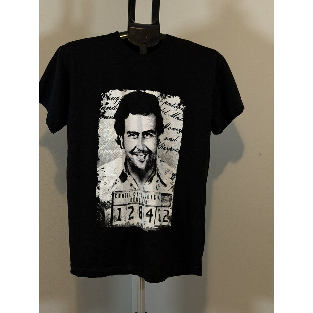 Vintage Pablo Escobar 90s Double Sided Tee Shirt Size L